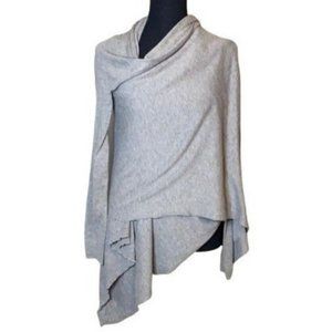Esciô gray multifunction open front wrap cardigan size M
